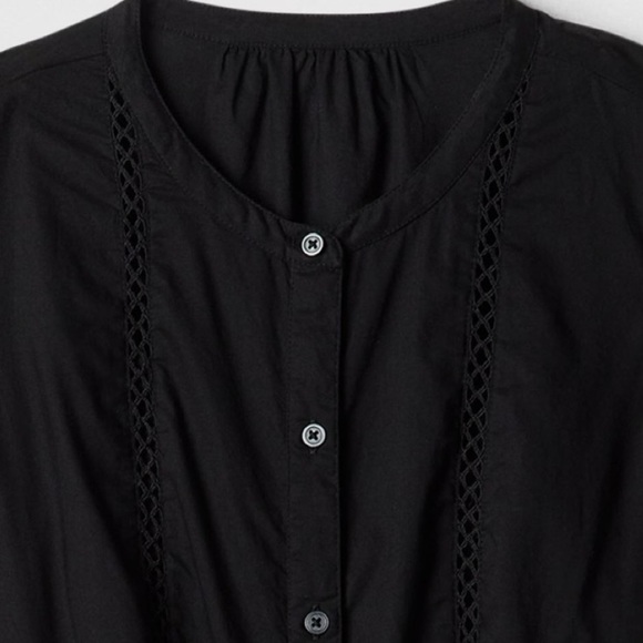 NWT! GAP Black Puff Sleeve Lace Midi Dress - Multiple Sizes🧡 - Picture 5 of 8